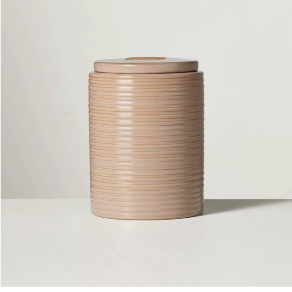Hearth & Hand Magnolia 55oz Ribbed
Stoneware Canister Blush